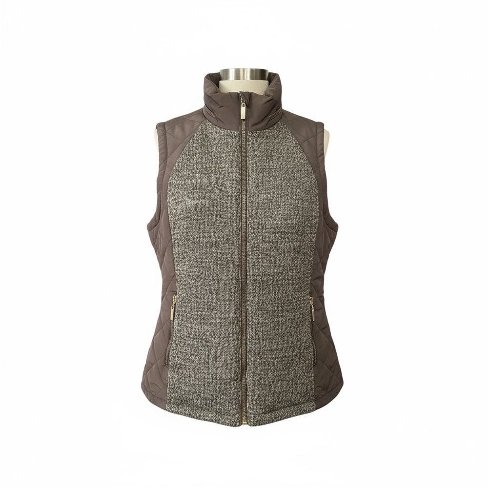 Daisy Women's Gray Quilted Vest - Picture 2 of 3